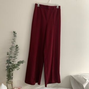 Ambiance Burgundy Wide Leg Pants